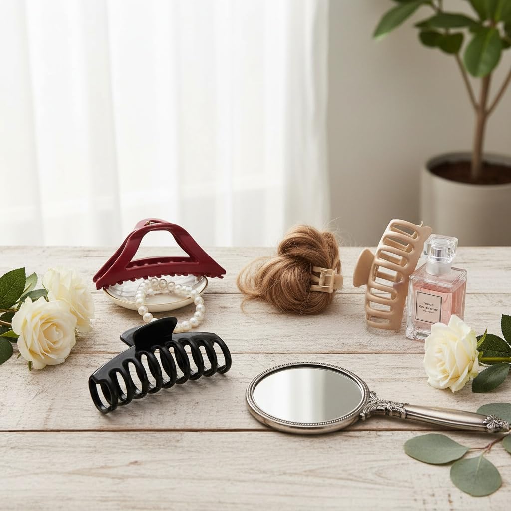 4Pcs Large Silicone Hair Claw Clips - Unbreakable & Flexible Bendable Non-Slip Cloud Clips, Suitable for all hair types, All-Day Comfort Hair Accessories for Women Girls - Image 6