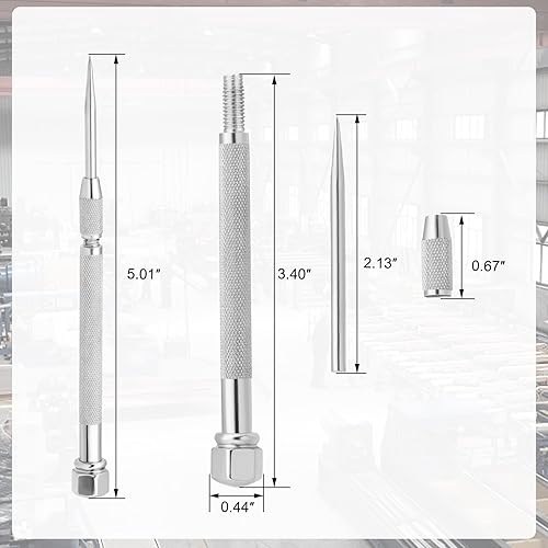 Miniatura 2 de PAGOW Herramienta de escribir, escritura de metal para rotulador de soldadura, punta de acero de carburo para chapa de vidrio, cerámica, metal,
