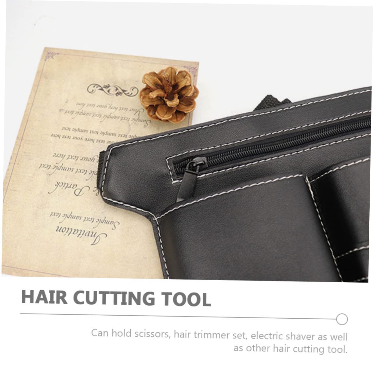 WOFASHPURET Hair Stylist Bag Barber Scissors Waist Pack Waterproof Belt Bag for Hair Tools Pouch