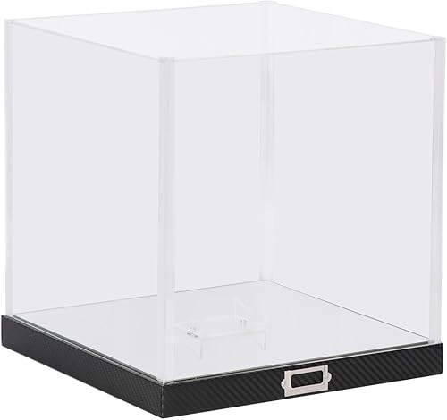Miniatura 4 de JackCubeDesign MK342A - Vitrina de baloncesto con base de estilo fibra de carbono, soporte para pelotas deportivas de acrílico prémium para