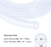 iMeistek Szilikon Cső 10mm x 13mm x 1,5m - Átlátszó, Rugalmas, Élelmiszeripari Minőségű Víz/Levegő Tömlő Szivattyúkhoz, Akváriumhoz, Sörfőzé 2
