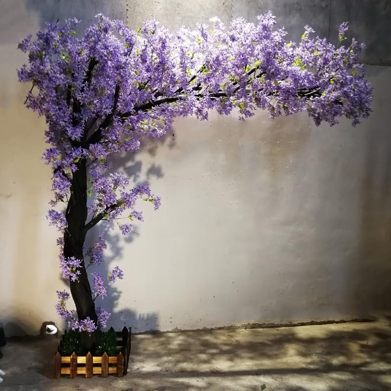 Glicine Fiori Artificiali Albero Fiori di Seta Piante di Glicine per Interni Esterni Casa Festa di Nozze Apertura Centro Commerciale Ristorante Arredamento 180