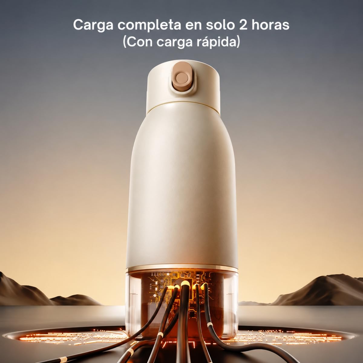 Calienta Biberones Portatil USB Recargable con Control 37°C – Calentador de Biberones y Leche Materna, Termo Biberón Bebé Acero Inoxidable, Calentador Leche Portátil Viaje