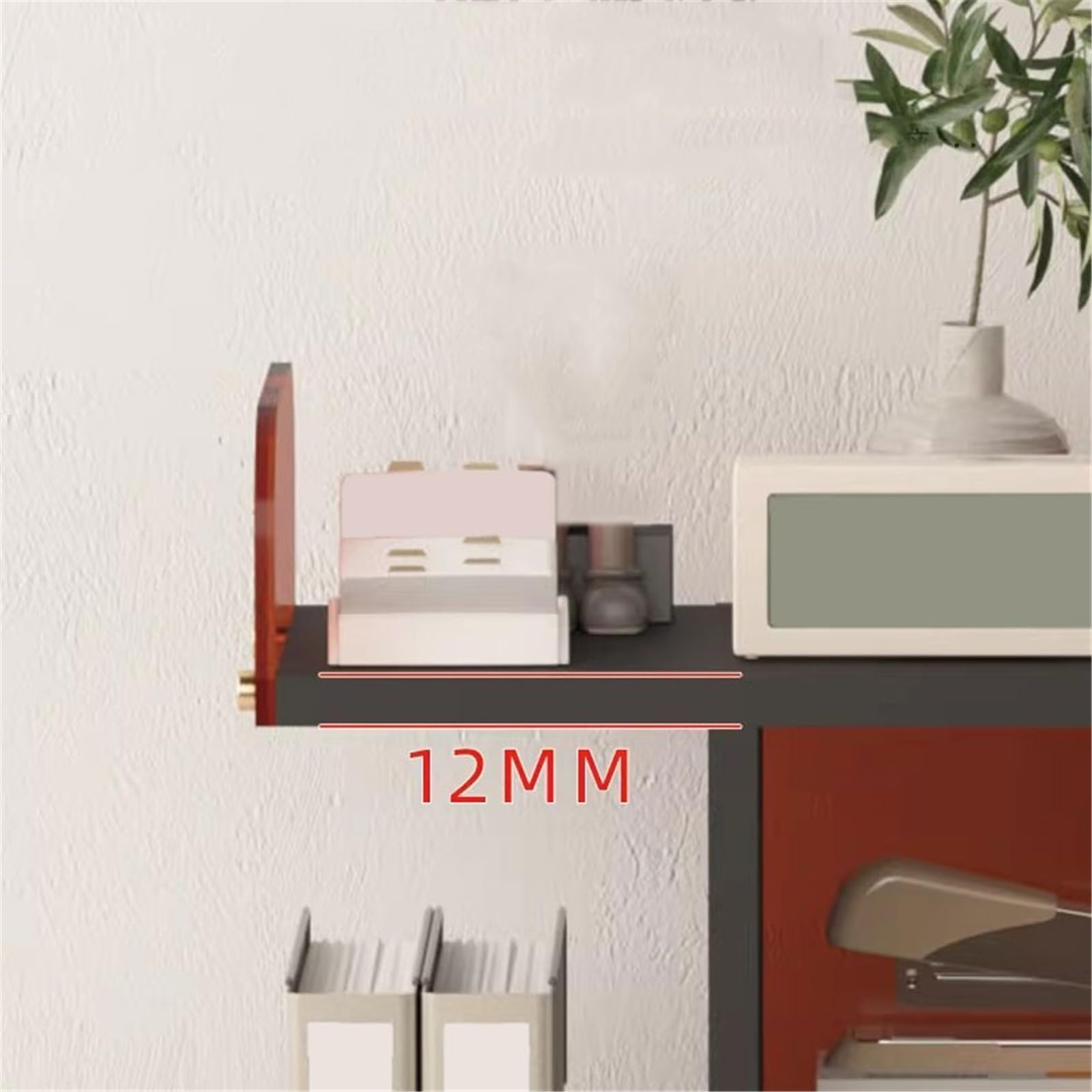 Regał regałowy Split-Level Storage Desktop Akrylowy regał na książki Organizator