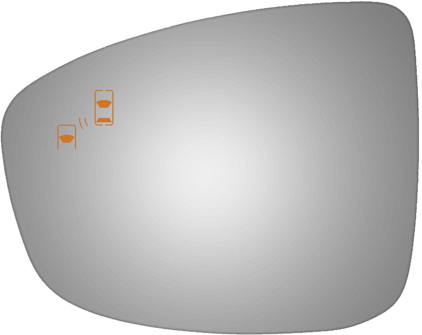 Burco 4474B Driver Side Replacement Mirror Glass with Lasered Holes to use with Factory Blind Spot Detector for 2013-2015 MAZDA CX-5