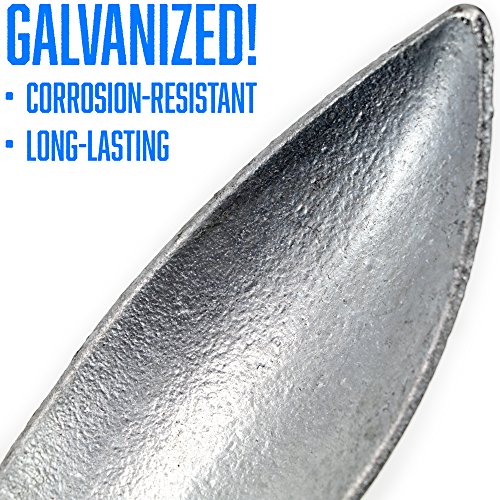 Galvanized Folding Grapnel Boat Anchors - Choose The Best Weight for Your Watercraft, Up to 17.5 lbs. by Crown Sporting Goods (9) Silver