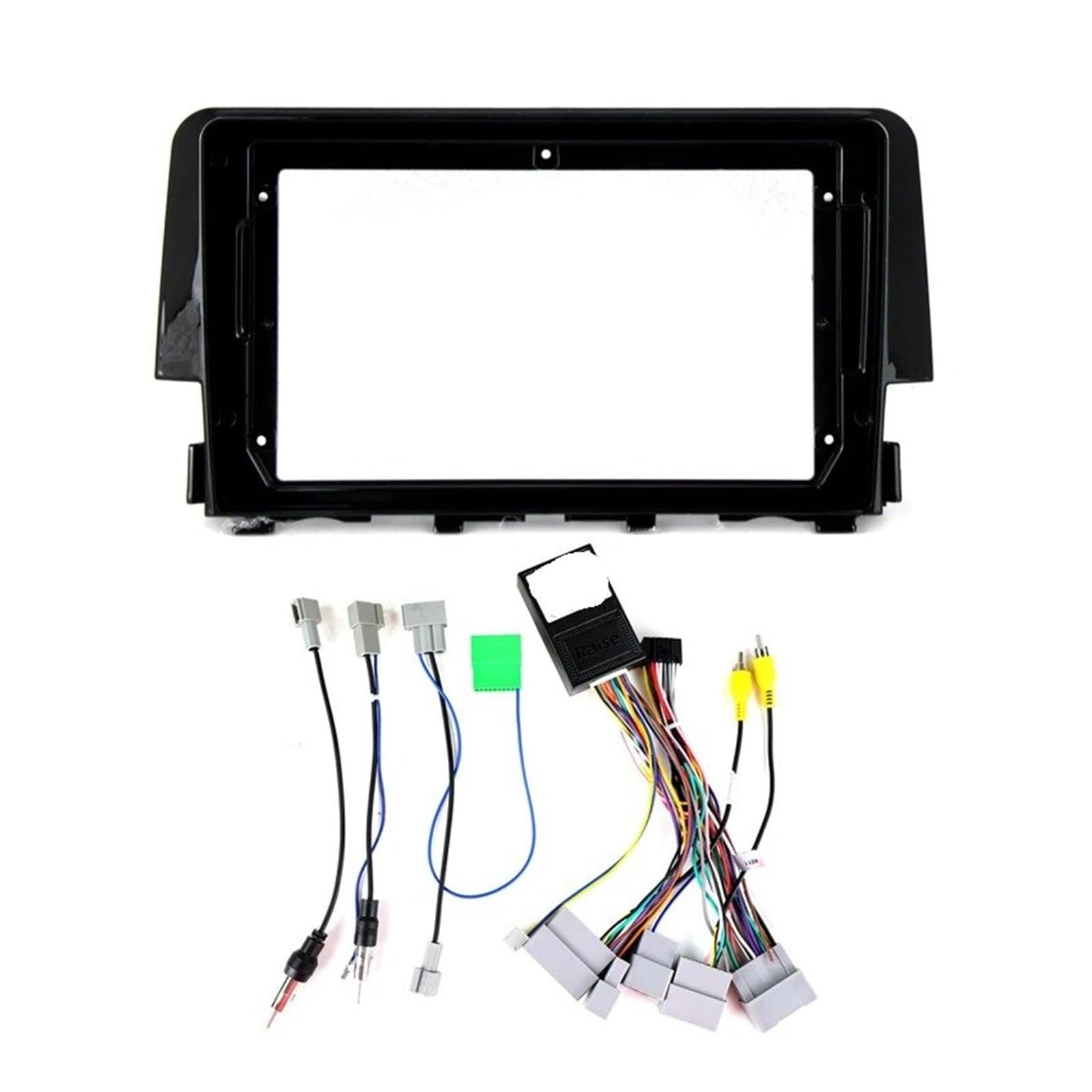 Mascherina Autoradio Cornice Stereo 9 Pollici Autoradio Fascia Pannello Dash Kit Installazione Facia Console Lunetta Adattatore Piastra Cornice per Civic 10 FC FK 2015-2021