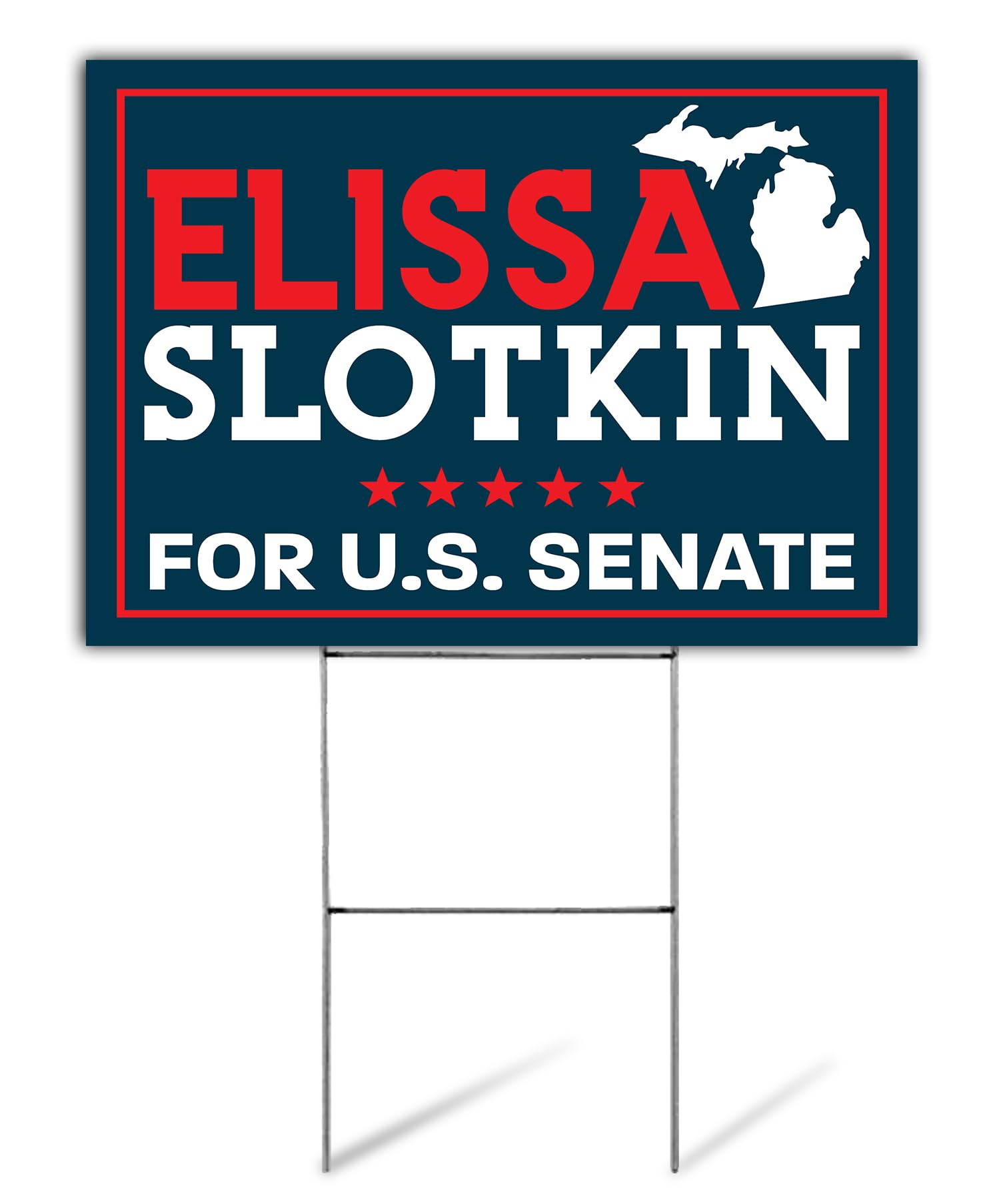 Amazon.com: SignPro Elissa Slotkin 用於參議院院院子標誌| Elissa Slotkin 標誌| Slotkin  適用於美國參議院草坪標誌| 2024 年密歇根州參議院| 2024 年| 24 英吋x 18 英吋(約60.9 x