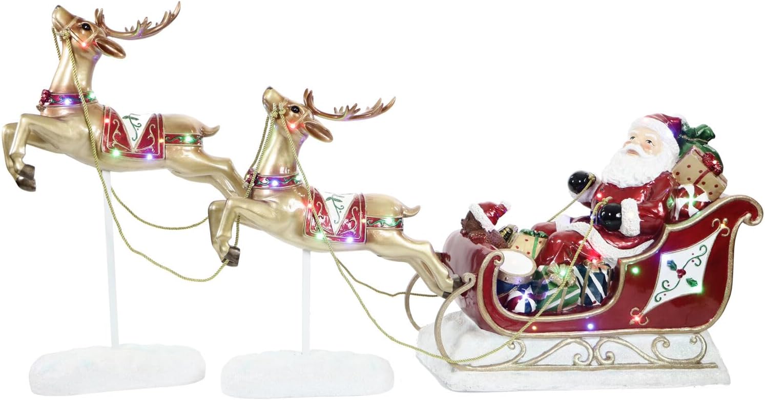 Fraser Hill Farm 48-Inch Nutcracker Figurine Holding Staff, Large Indoor Christmas Decoration, Elegant Holiday Home Decor, Festive Nutcracker Soldier Statue for Entryway or Living Room, White and Gold
