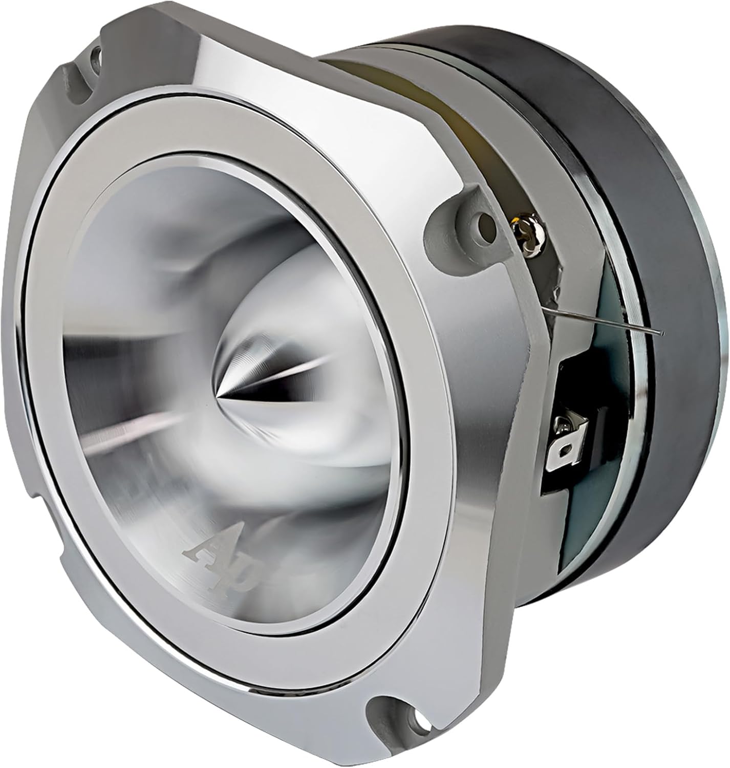 Audiopipe Heavy Duty Super Tweeter (ATR-4053), 400 Watts, Die Cast Aluminum Frame, Metallic, Diamond Chrome Cutting Fnish, 1.5” Kapton Voice Coil, 4-8 Ohms