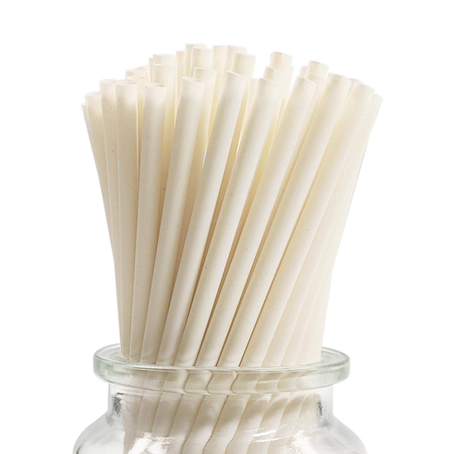 Biodegradable Bamboo Fiber Straws - 240 Counts | 7.8 Inch Plant Fiber Straws 6X197mm | Disposable and Compostable Drinking Straws for Warm & Cold Drinks