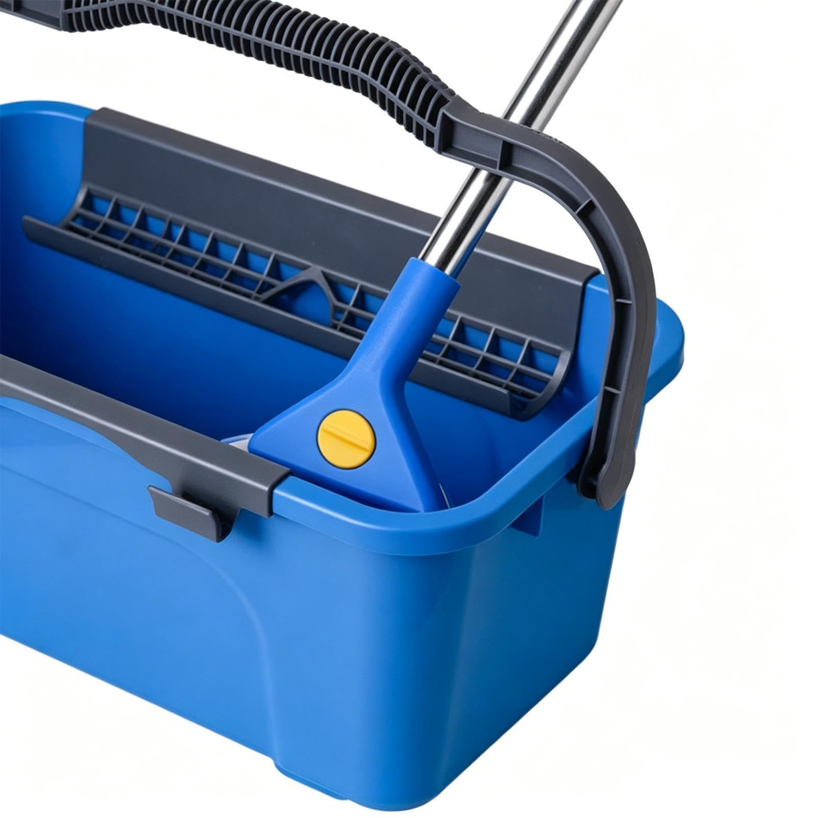 Kit Limpiacristales Con Cubo Con Paño De Microfibra Y Pértiga Extensible | Kit Ventanas Para El Hogar Para Puertas De Patio, Parabrisas De Automóviles, Azulejos Y Vidrios, Profesionales Y Hogares
