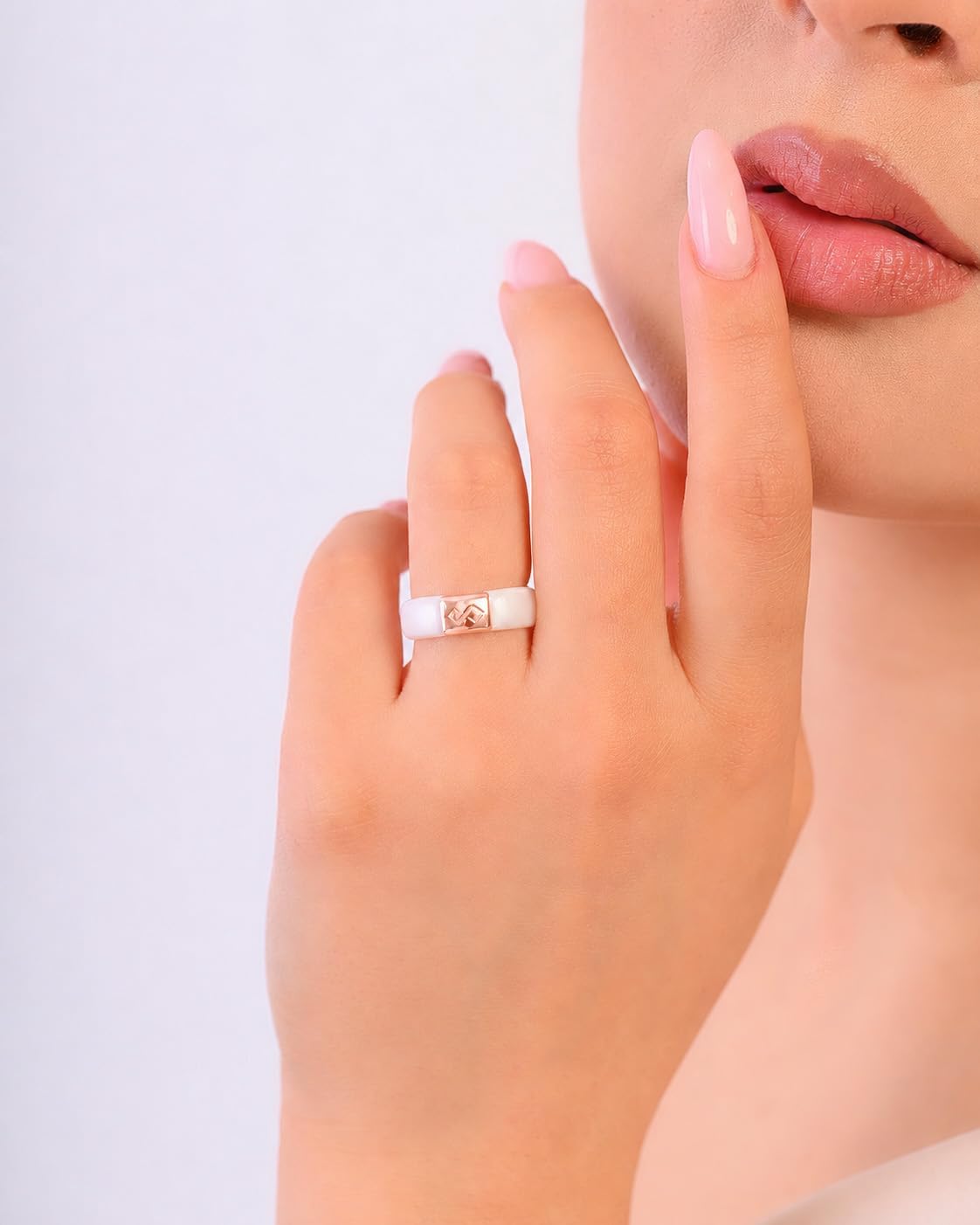 Rinfit Silicone Rings for Women 6mm Wide & Men 7mm Wide, 2mm Thick - Silicone Wedding Bands- Infinity Ring with Metal Plate - Patented Design