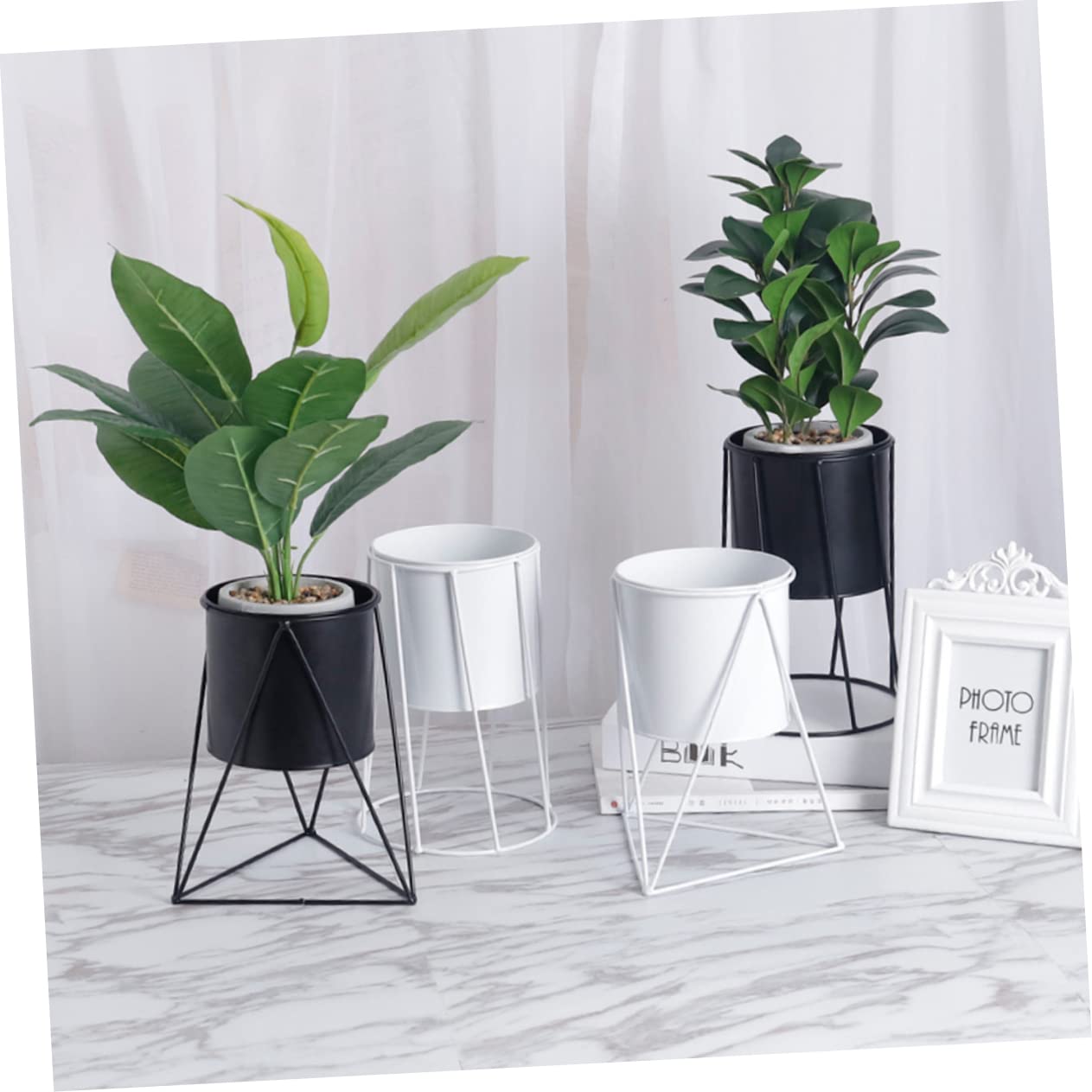 blumenstandStk Blumentopfhalterung Aus Metall Zimmerpflanzen Drinnen Leben Bonsaischalen Aus Metall Blumentopf Aus Metall Tischständer Pflanztöpfe Drinnen Anlage Weiß Kleiner Blumentopf