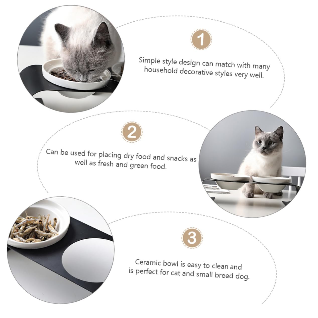Toyvian Comedero para Mascotas De Comedero Doble Rejilla De Hierro para Gatos para De para Mascotas y Bebedero para Gatos