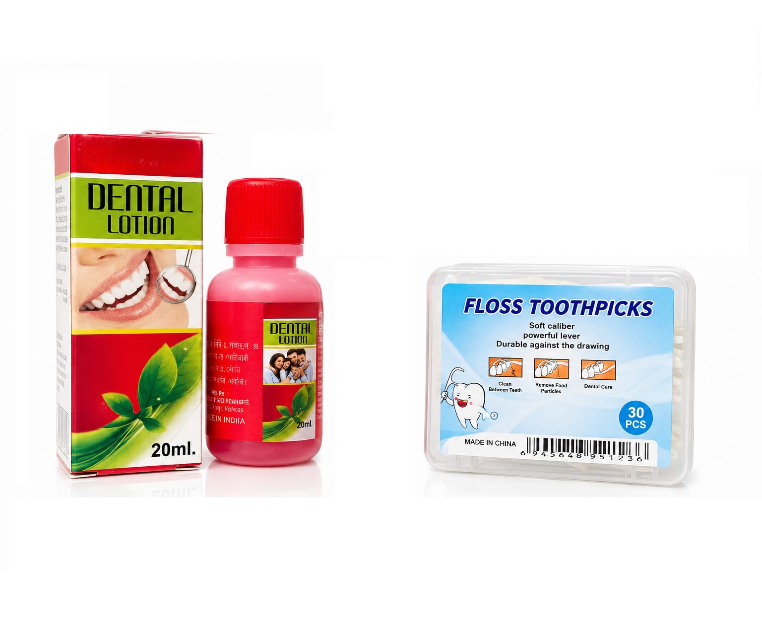 Ayurvedic Teeth Cleaning Combo Kit | Dental Floss Picks 30 PCS & Dental Lotion 20ml | Daily Oral Care Pack-image-49