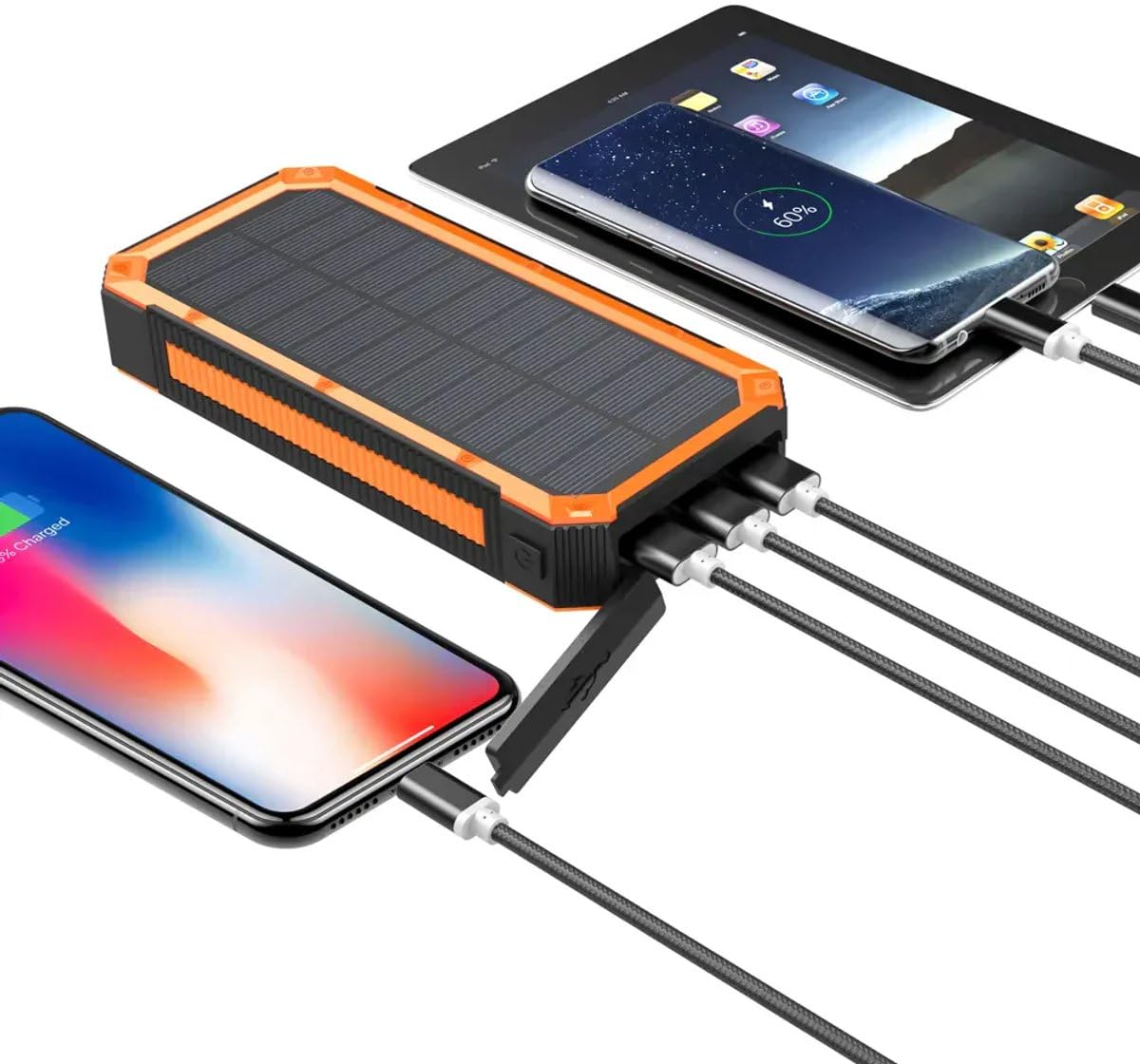 Kit de Emergencia Solar Multi-función – Batería Externa, Radio y Linternas LED