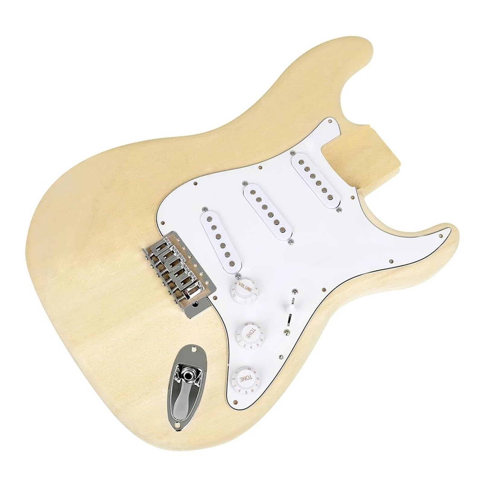 corpo della chitarra Kit Chitarra Elettrica Fai Da Te 6 Corde 22 Tasti Tastiera In Tiglio Corpo Chitarra Elettrica Guitarra Con Cavo Di Collegamento