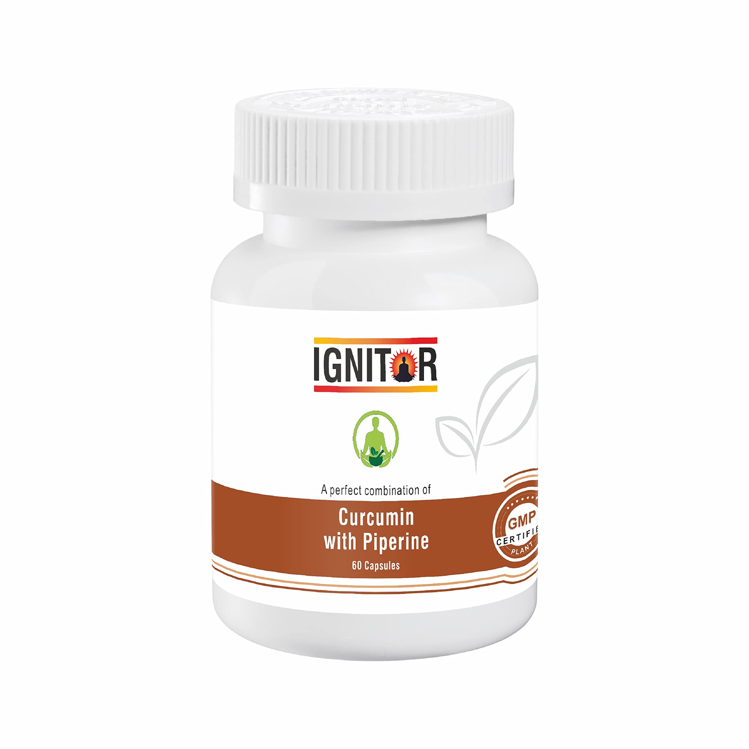 IGNITOR� Curcumin (95%) Extract with Piperine(5%) Organic Turmeric Veg Capsules 60 Non-GMO & Gluten Free (Pack of 1)-image-14