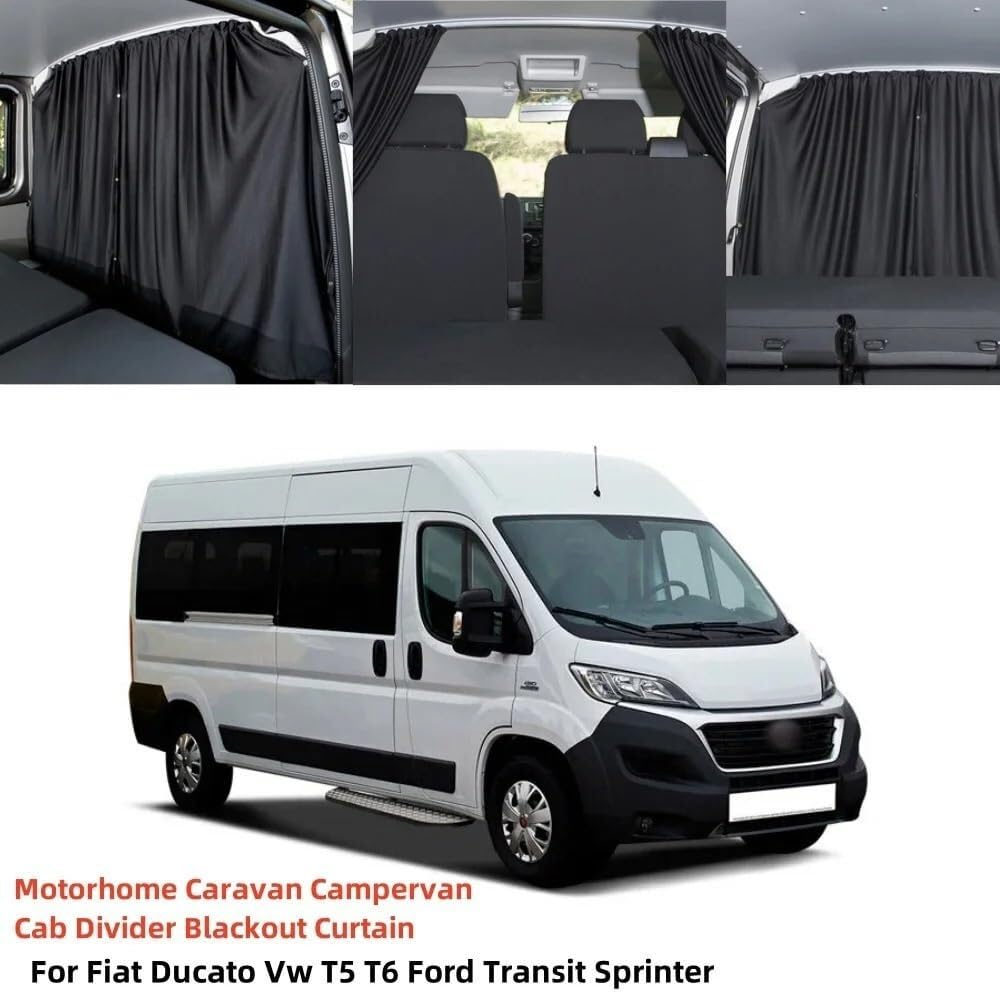 Rideau Voiture Rideaux De Camping-Car, Séparateur Cabine, Pare-Soleil Occultant(Standard Roof)