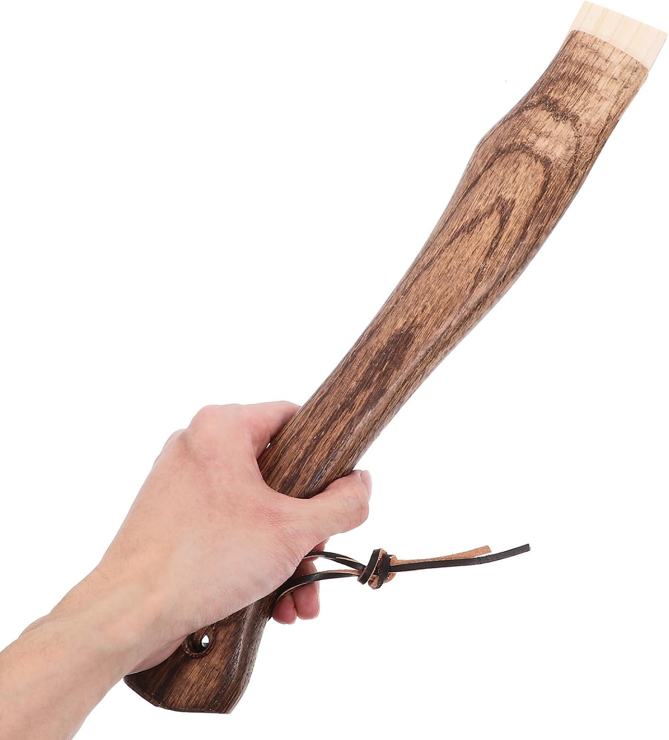 2pcs Solid Wood Curved Axe Handles with Hanging Hole, Short Replacement Wood Handles for Hatchet, 26cm and 33cm Options for Outdoor Camping and Woodworking Tools