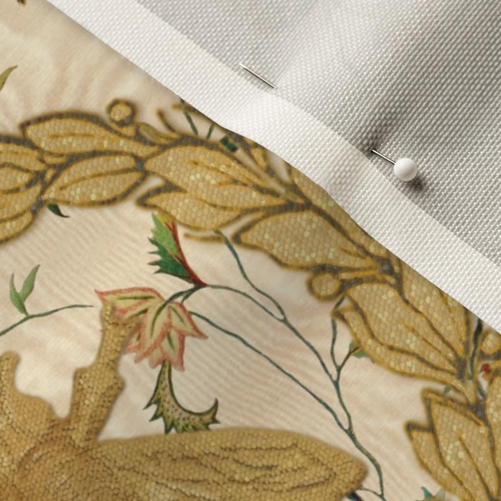 Spoonflower Fabric - Bees Bee Chintz French Antique Floral Vintage Nature Insect Honeybee Printed on Upholstery Velvet Fabric Fat Quarter - Upholstery Home Decor Bottomweight Apparel