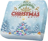 Vista 49 de Christmas Tree Couch Cushion Covers, Stretch Sofa Cover with Elastic Bottom, Merry Christmas Xmas Tree Snowflake Rustic Sofa Slipcovers Protector