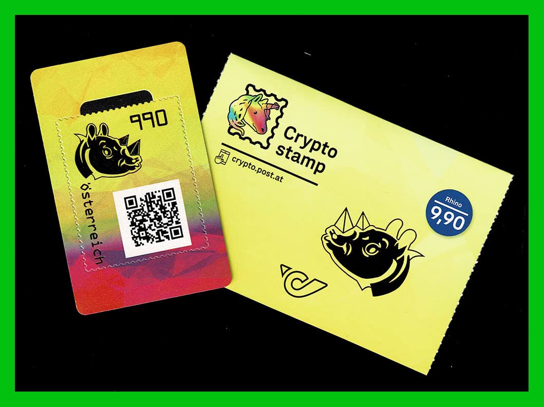 2021 Austria Crypto Stamp 3.1 Rinoceronte Verde : Amazon.nl: Toys & Games