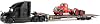First Gear DCP 164 Mack Anthem Semi with Landoll 440B-50CA Traveling Axle Trailer & Mack B-61 Day Cab Load Truck, Mack 125th Anniversary 60-2151