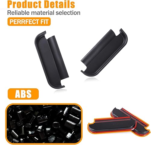 Miniatura 6 de LLKUANG Caja de almacenamiento para manija de puerta de automóvil Toyota FJ Cruiser 2007-2021, organizador multifunción ABS, kit de panel -2 unidades