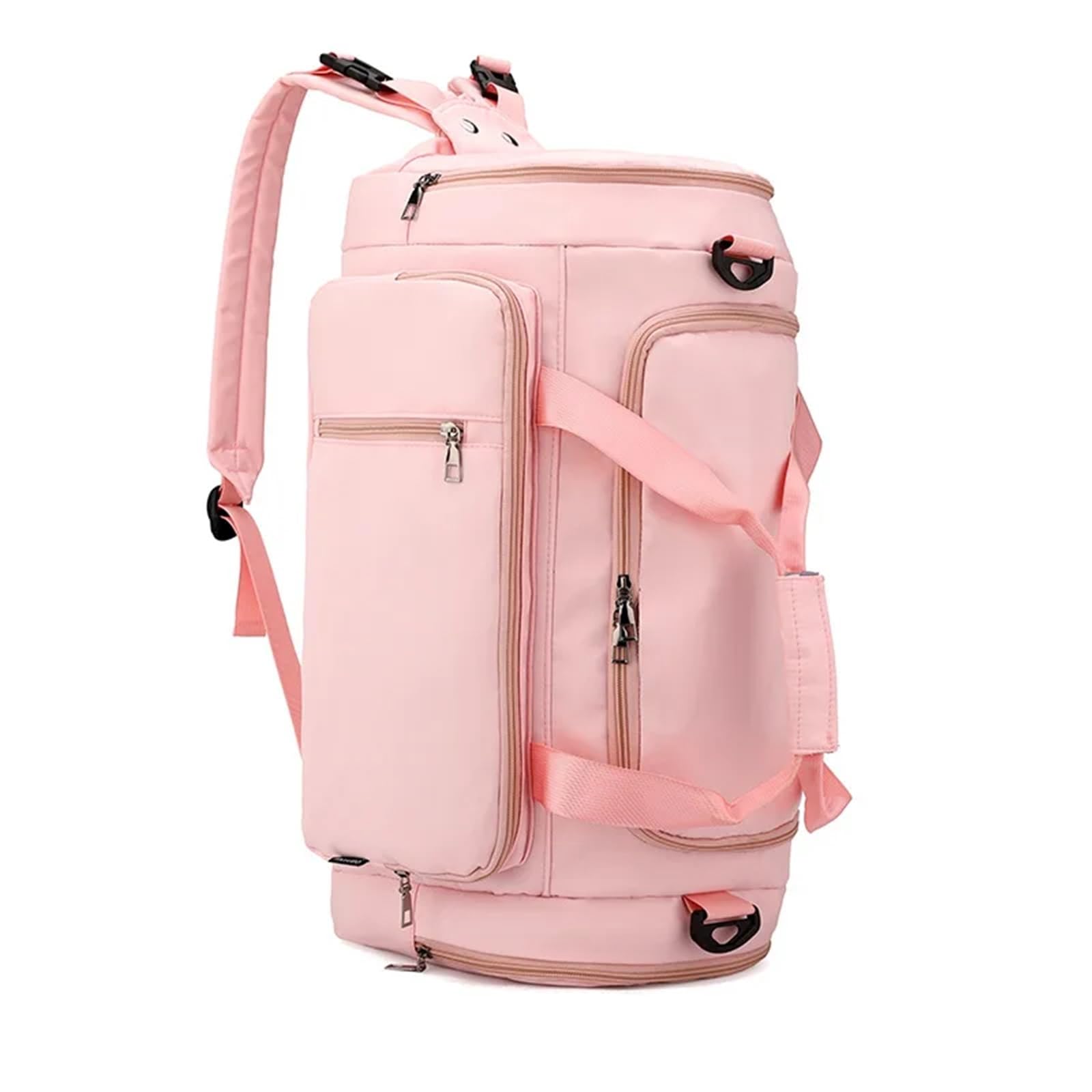 Sporttasche Gym Fitness Tasche Tragen Auf Casual Reise Handtasche Trocken Und Nass Trennung Outdoor Sport Training Schwimmen Yoga Rucksack for Frauen(Pink)