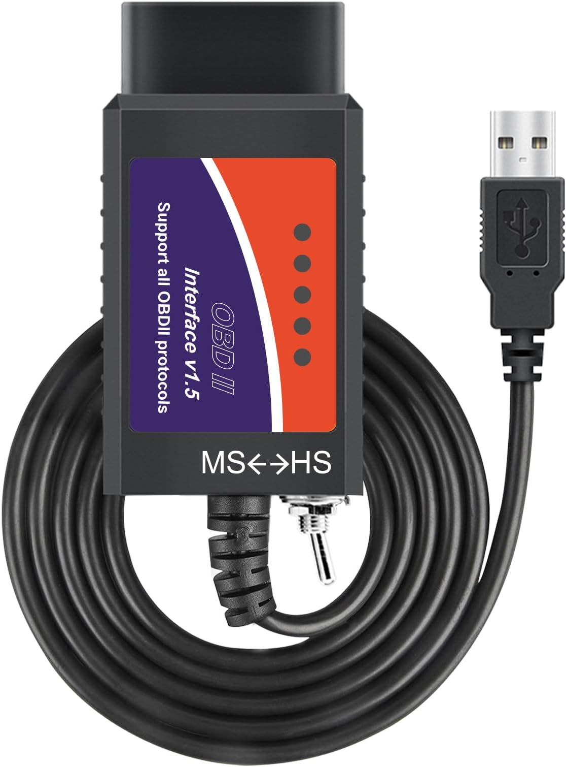 Adattatore OBD2 USB Per Ford E Mazda | Scanner Diagnostico Professionale | Compatibile Con FORScan