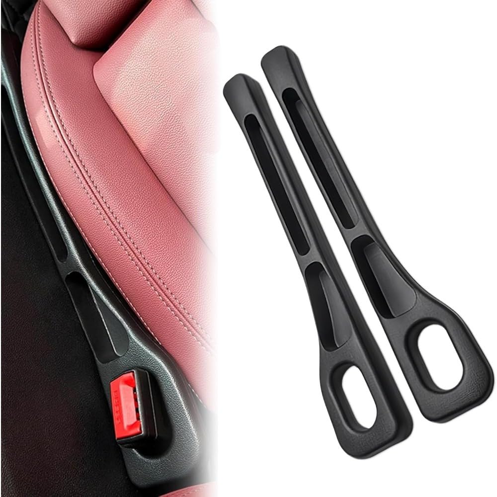 Mauxpiao A 2Pcs Car Seat Gap Filler Storage Boxes, Seat Gap Organizer, Car Seat Gap Filler With Storage Compartments, Fits Most Vehicles (37 X 6.7 X 2.5 Cm) Fgds/A