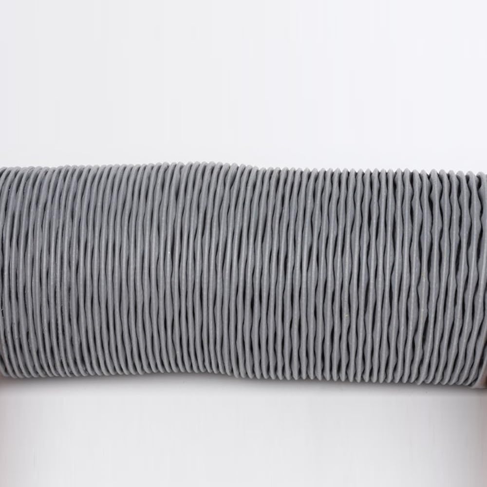 Tubo flessibile in nylon ignifugo per condotto dell'aria da 5 m/10 m, per bagno e cucina, 125 mm, per asciugatrice e soffiatore efficiente