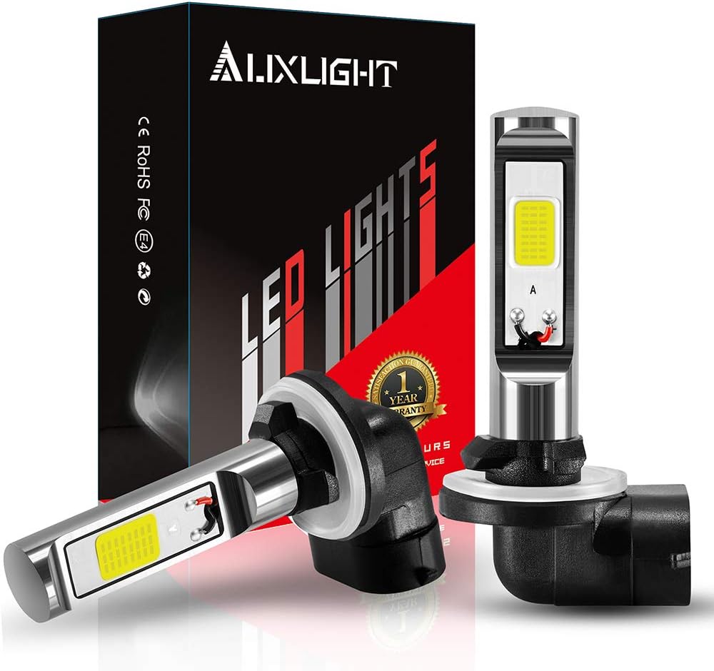 AUXLIGHT 881 889 886 894 862 896 898 LED Fog Light Bulbs 6000K Xenon White, Super Bright High Power COB Chips LED Fog Daytime Running Lights DRL Bulbs Replacement for Cars, Trucks (Pack of 2)