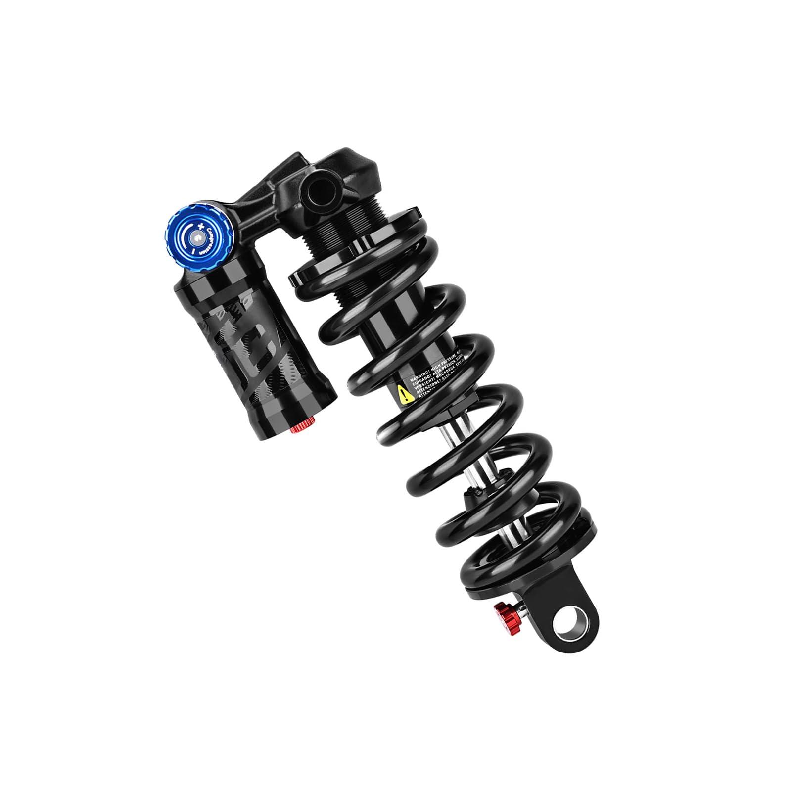 Topiky Mountainbike-Stoßdämpfer Hinten, 550 Lbs, Robuste Schraubenfeder für Downhill-Fahrer (185MM 550LB 54x24 Buchse)