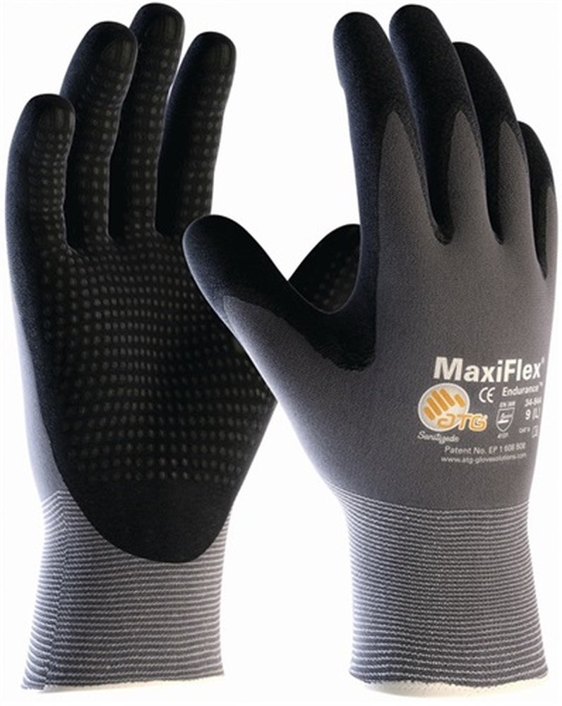 Handschuhe MaxiFlex Endurance 34-844 Gr.10 grau/schw. NYL.m.Nitril EN388 12 Paar