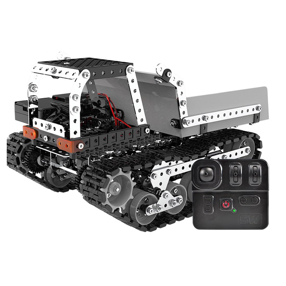 Modellino di dumper meccanico in metallo 3D RC per adulti, kit di costruzione creativo, per camion, regalo stimolante (996 pezzi)