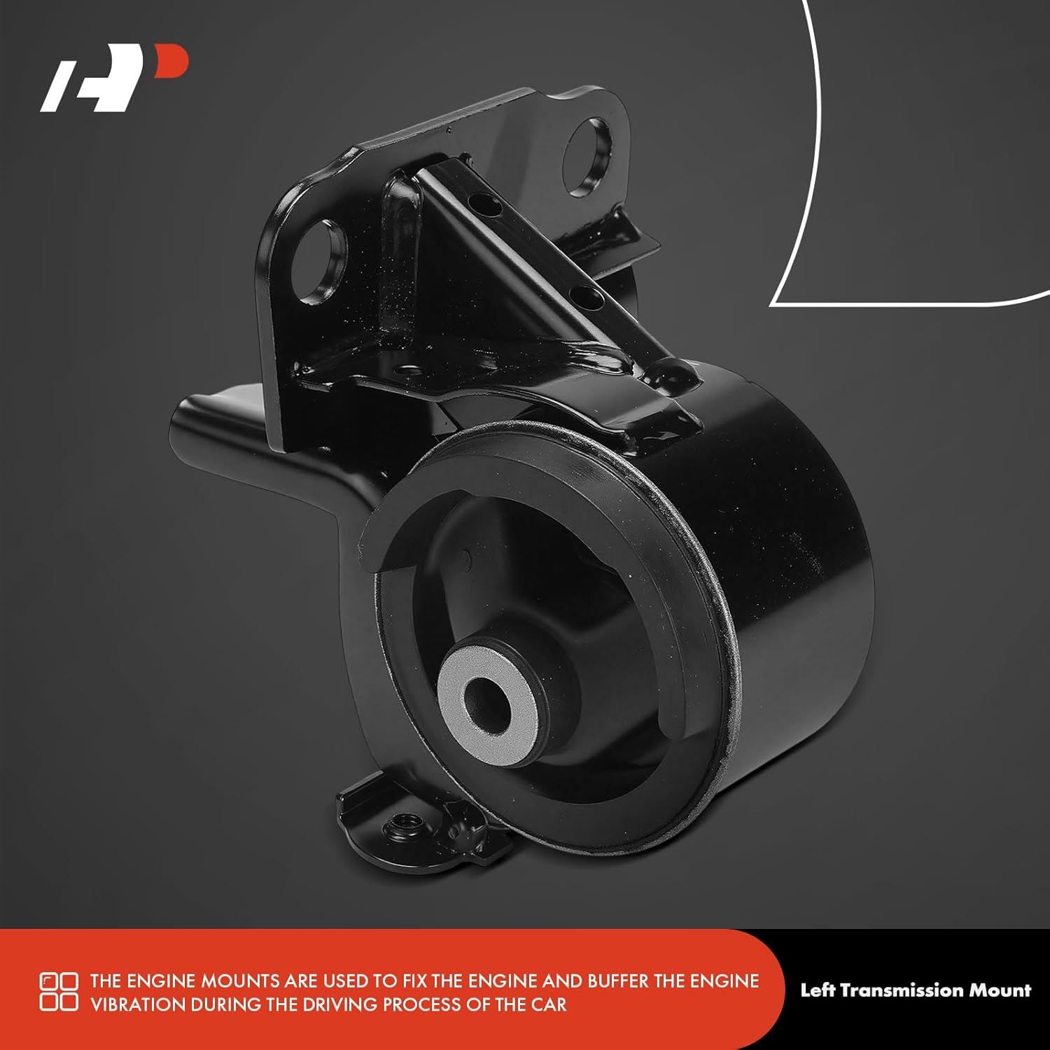 A-Premium Left Transmission Mount Compatible with Toyota Corolla, Corolla & Chevrolet Prizm, Prizm, 1998 1999 2000 2001 2002, 1.8L, Automatic Transmission, Driver Side