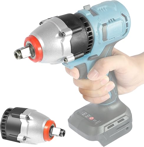 Ghopy Llave de impacto 2800rmin 300NM Taladro de impacto eléctrico de alto par de 14 pulgadas 12 pulgadas, doble mandril inalámbrico, potente