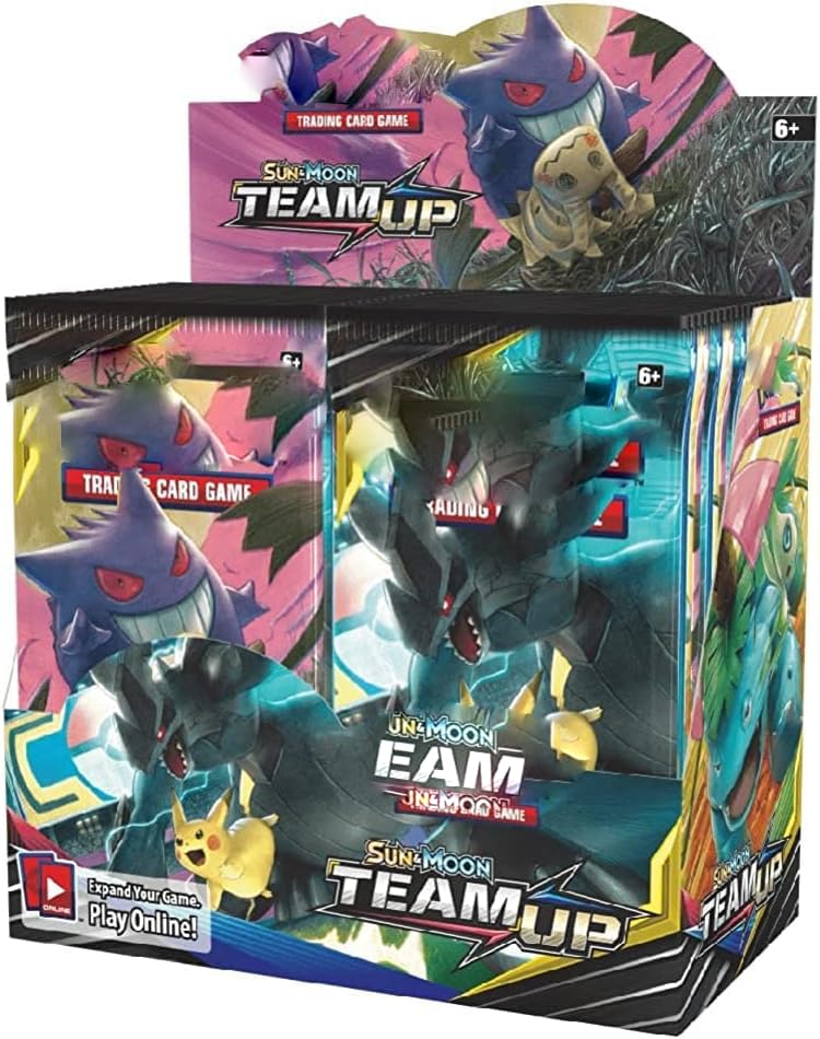 Image of Pokemoon TCG 50 Cardds Bundle | 5 Packs of 10 Random Collectible Trading Cardds | Surprise Cardd Set for Kids & Collectors (Team UP 5 Pack 50 Cards)