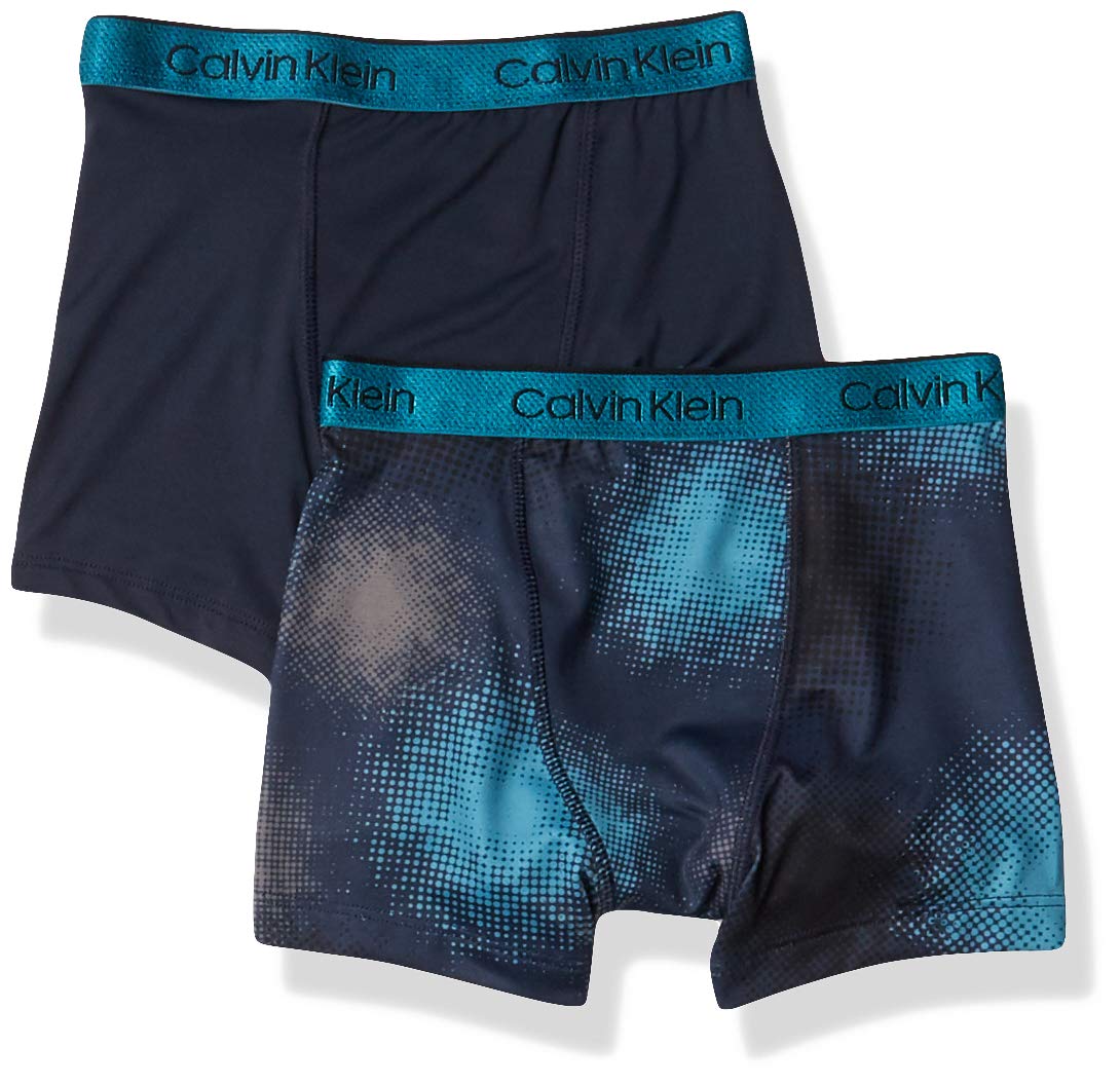 Calvin Klein Kids Boys Performance Boxer Brief Underwear 2-Pack