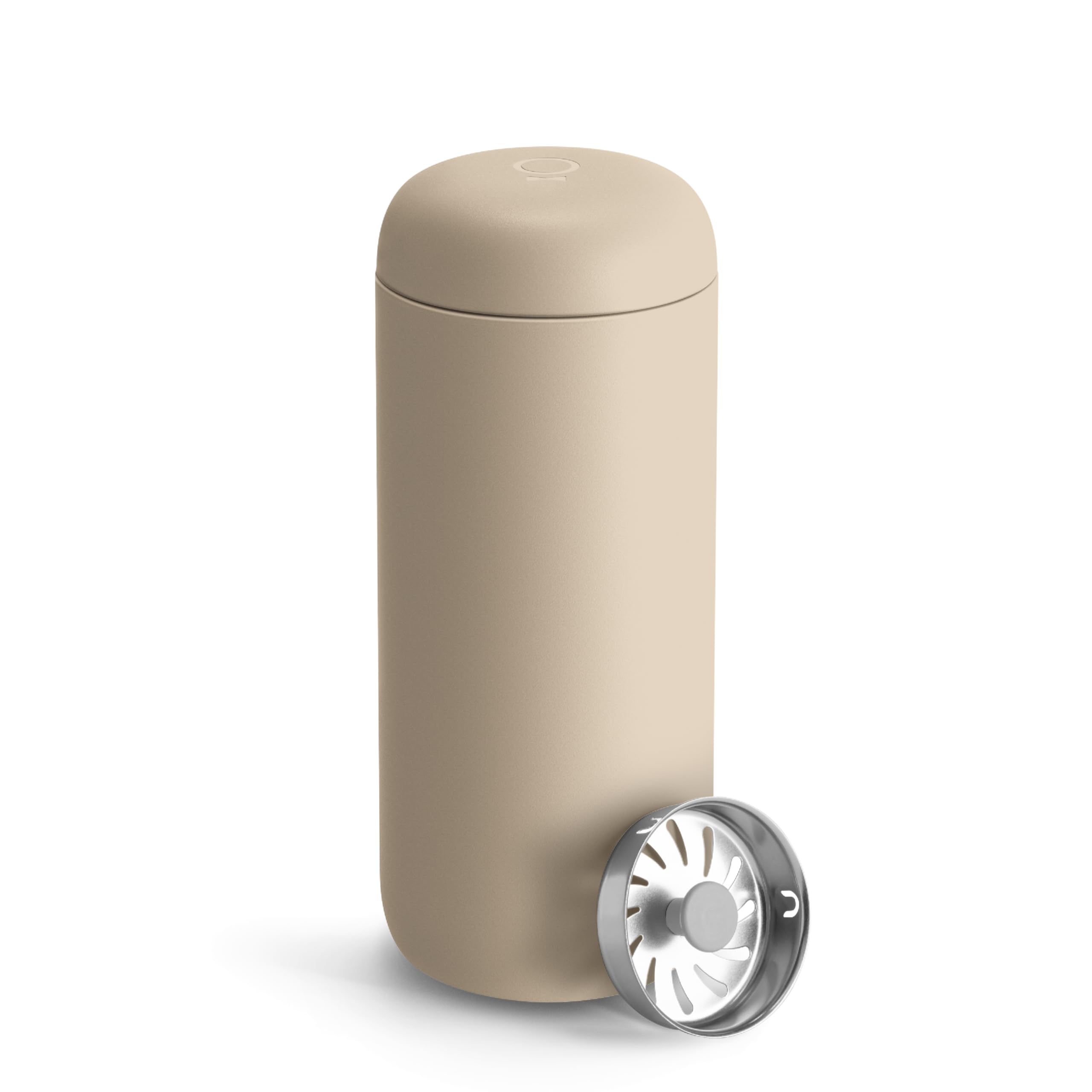 16 oz Carter Move Travel Mug - Vacuum-Insulated Stainless Steel Travel Coffee Mug - Coffee Tumbler with Ceramic Interior and Splash Guard - Sand Dune