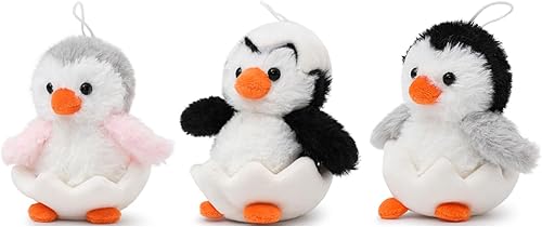 Miniatura 8 de Peluche de pingüino de 16.5 pulgadas con 3 pingüinos bebés, regalos de pingüinos para niños, mujeres, niñas, niños, mini pingüinos, juguete