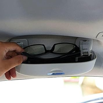 BOLNEY Car Sunglasses Holder Glasses Case Storage Box Interior,for Audi A4 A6 A3 A5 Q3 Q5 Q7
