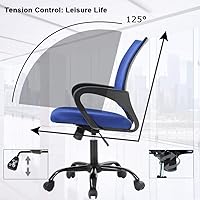 Vista 6 de Silla ergonómica de oficina, silla de escritorio barata, silla de computadora de malla, soporte para espalda, silla ejecutiva moderna, ajustable