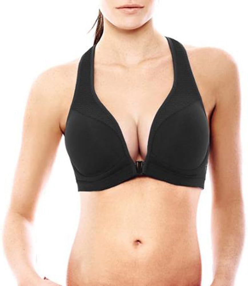 Danskin Front Close Plunge Sport Bra Medium-Impact