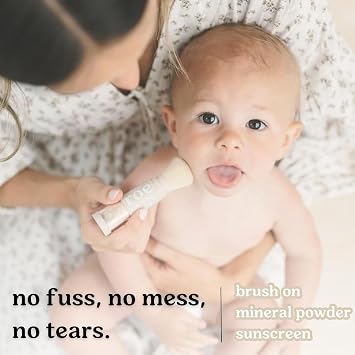 Roe Wellness- SPF 50 Powder Sunscreen Mineral-Based, Non-Toxic Brush-on For Kids, Adults & Babies | For Scalp, Face & Body (Reef Safe)(2Pack)