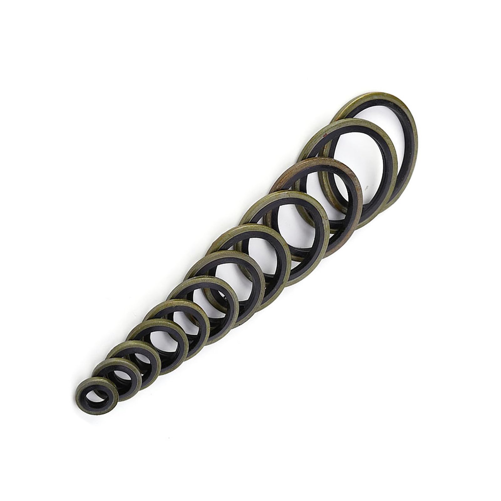Eujgoov Jeu de Bagues d'étanchéité en Caoutchouc et Métal, 480 Pièces, 6mm à 30mm, Jeu de Joints pour Bouchons de Vidange, Joints Toriques pour la Prévention des Fuites et Une étanchéité
