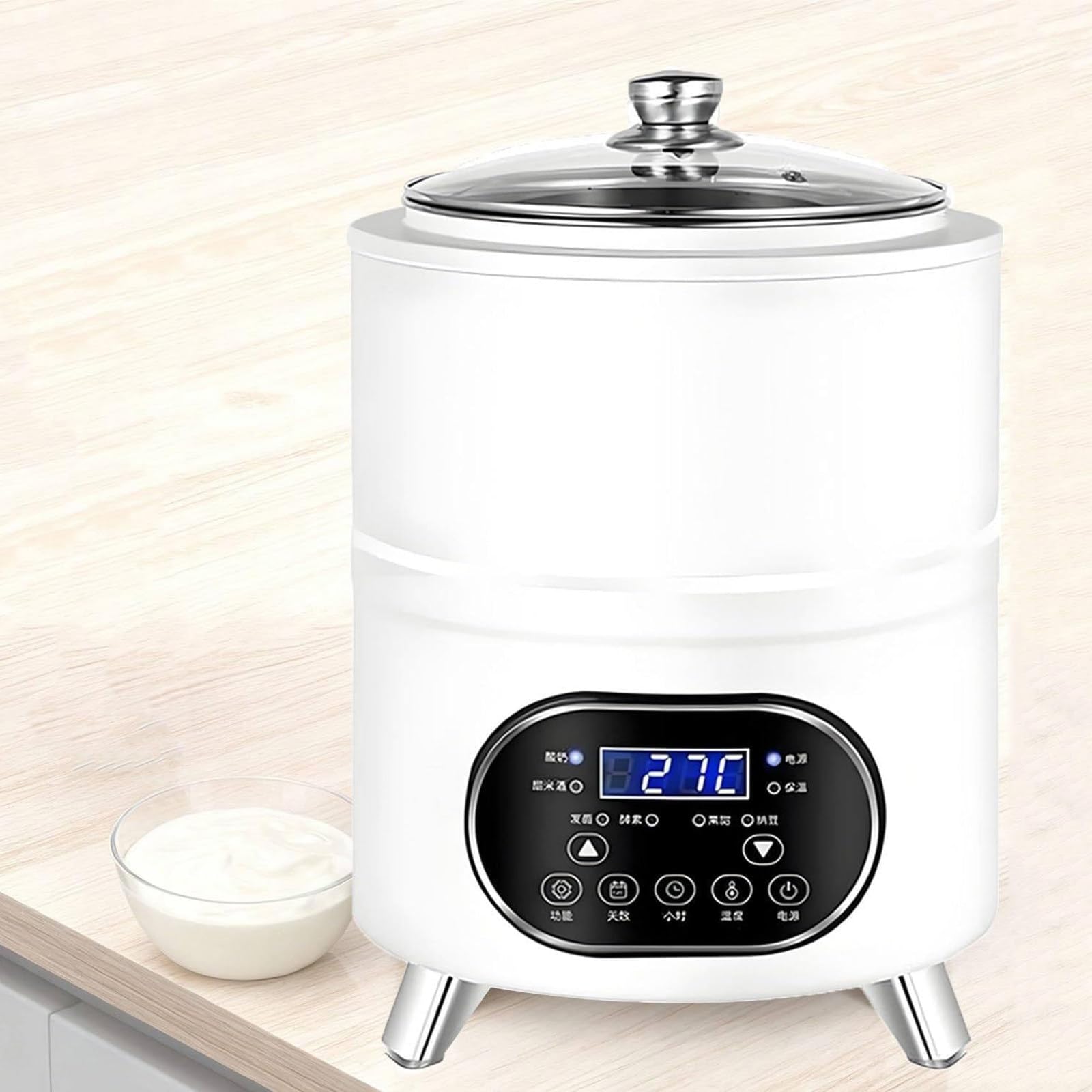 Commercial Yogurt Fermentation Machine, Smart Constant Temperature Yogurt Machine, Yogurt Maker Machine, 360° Constant Temperature Fermentation, 400W / 600W, For Yogurt Natto Rice Wine White-8L